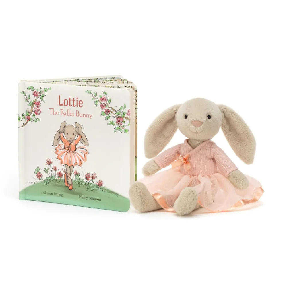 Jellycat Lottie The Ballet Bunny Book and Lottie Bunny Ballet