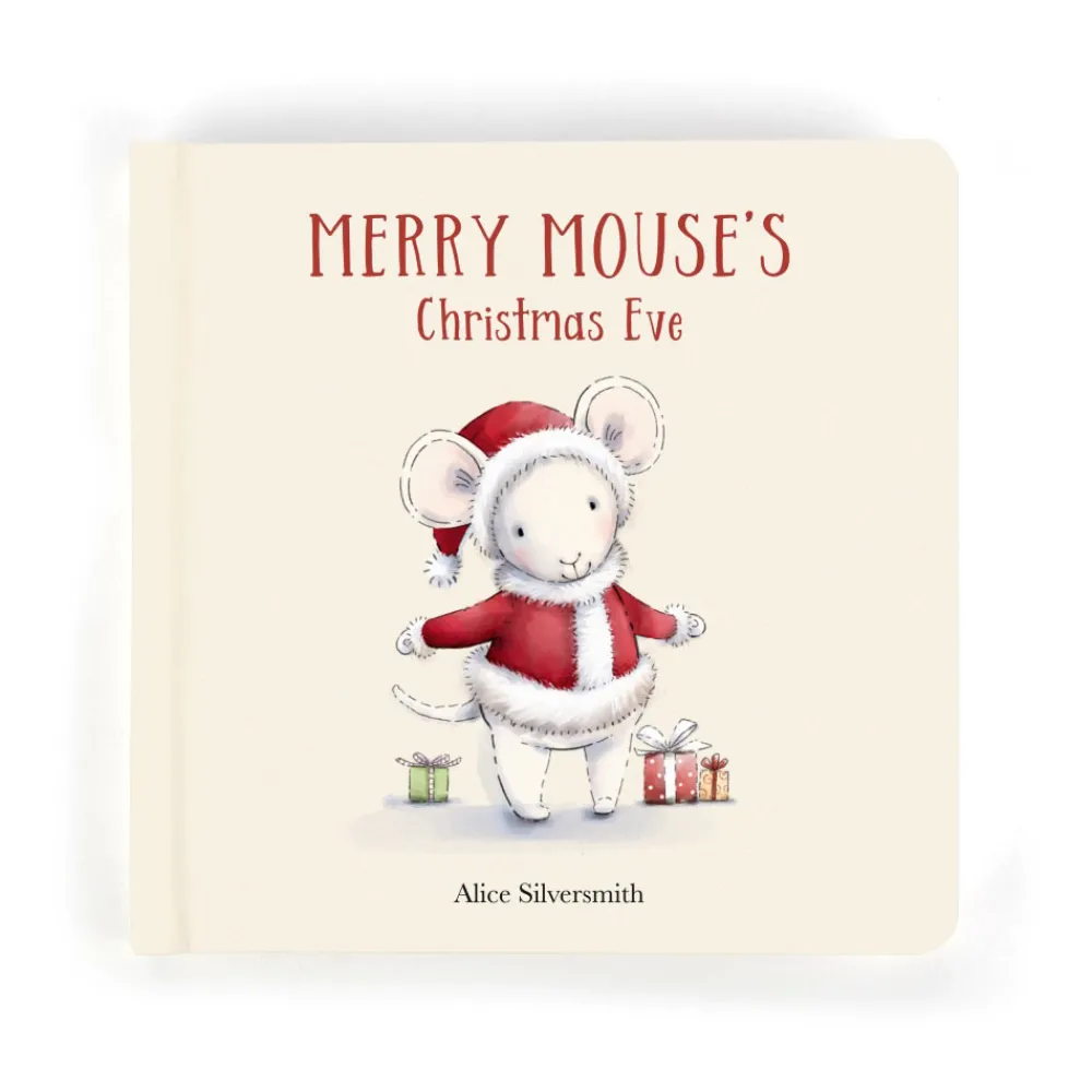 Jellycat Merry Mouse's Christmas Eve Book and Merry Mouse