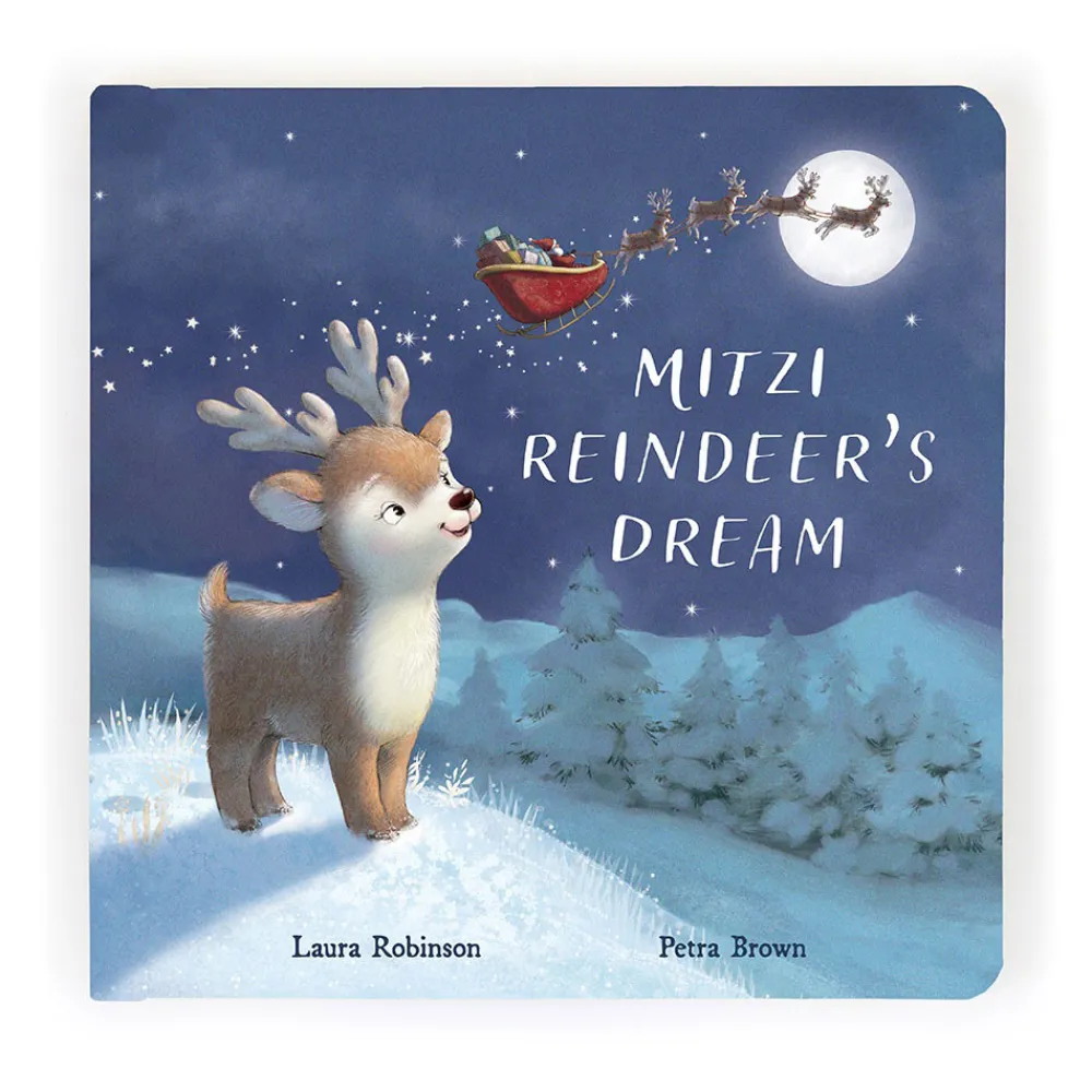 Jellycat Mitzi Reindeer's Dream Book and Mitzi Reindeer Medium