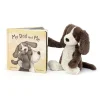 Jellycat My Dad and Me Book and Bashful Fudge Puppy Medium