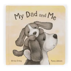 Jellycat My Dad and Me Book and Bashful Fudge Puppy Medium
