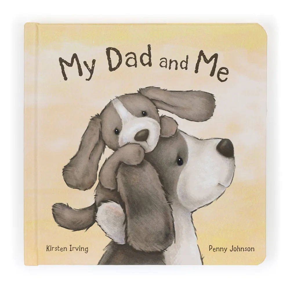 Jellycat My Dad and Me Book and Bashful Fudge Puppy Medium