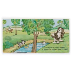 Jellycat My Dad and Me Book and Bashful Fudge Puppy Medium