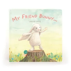 Jellycat My Friend Bunny Book and Bashful Beige Bunny Medium
