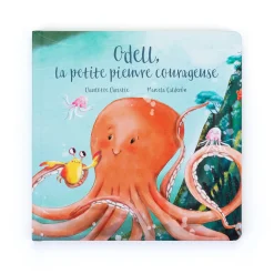 Jellycat Odell, La Petite Pieuvre Courageuse Livre