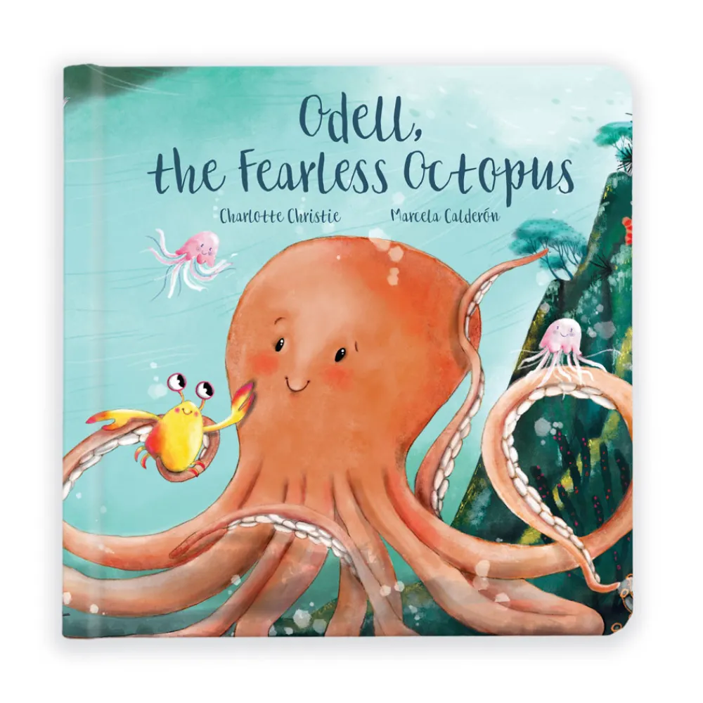 Jellycat Odell, The Fearless Octopus Book