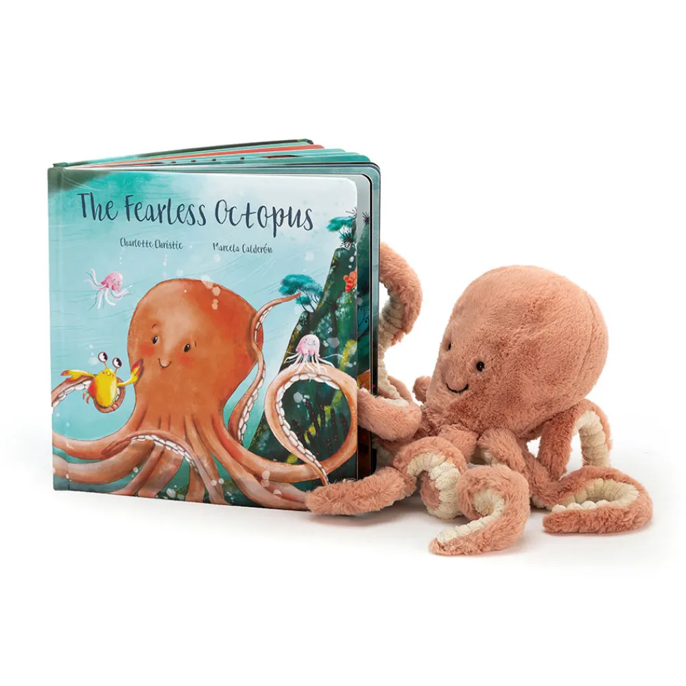 Jellycat Odell, The Fearless Octopus Book and Odell Octopus Little
