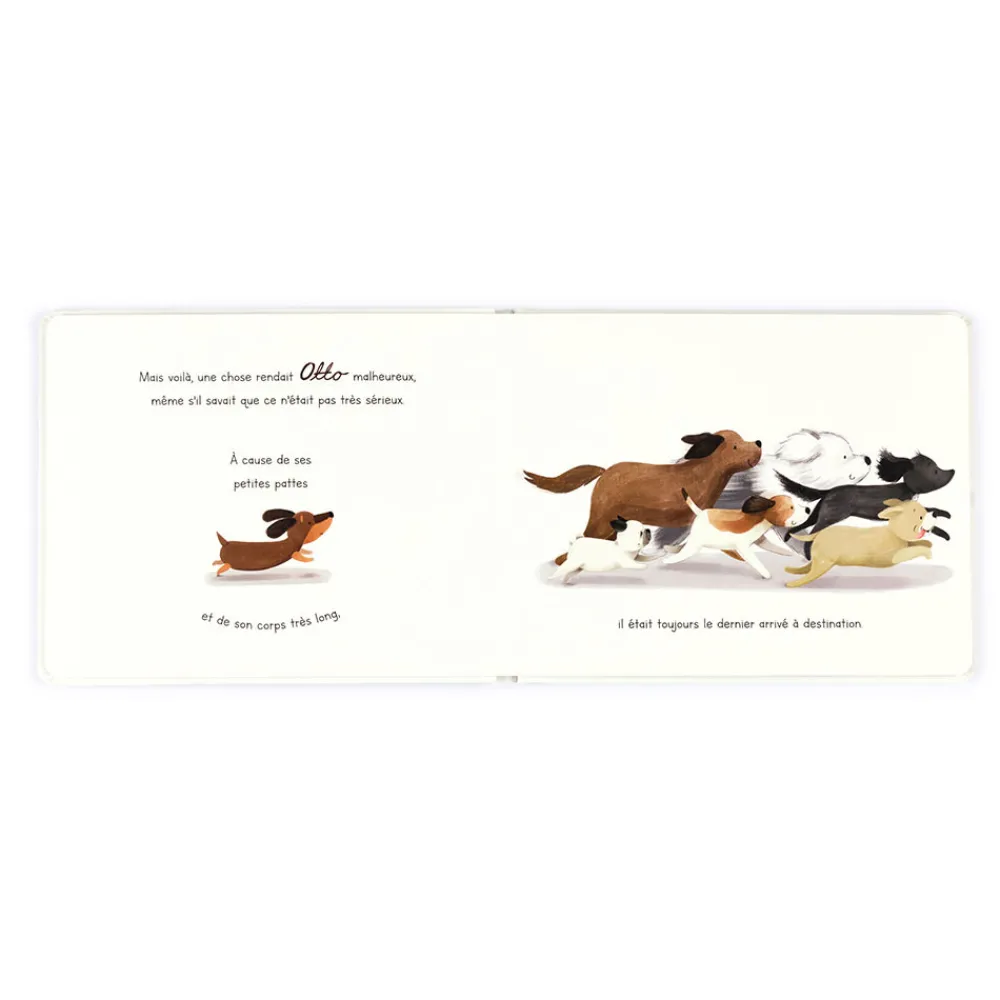 Jellycat Otto Le Petit Chien Saucisse Livre