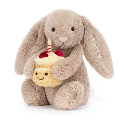 Jellycat Personalised Bashful Beige Bunny 'Birthday'