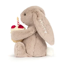 Jellycat Personalised Bashful Beige Bunny 'Birthday'