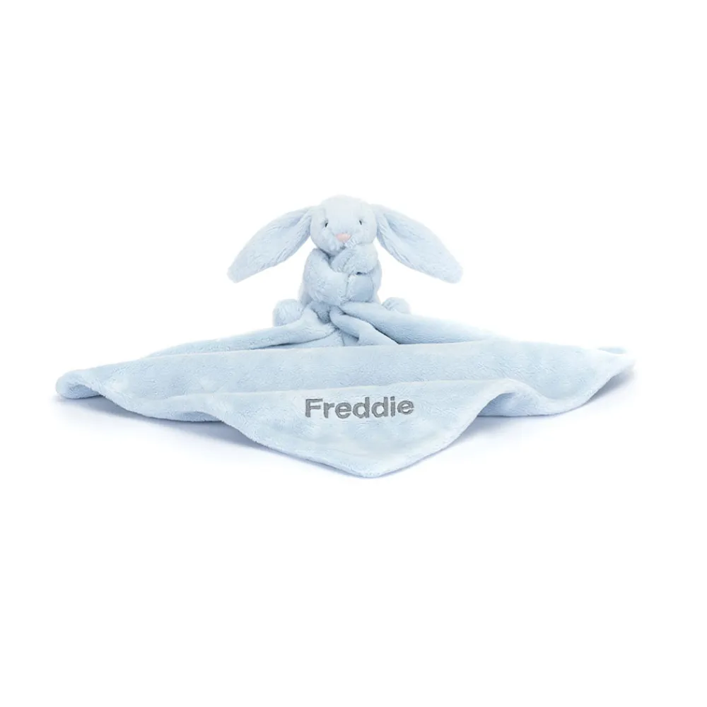 Jellycat Personalised Bashful Blue Bunny Soother