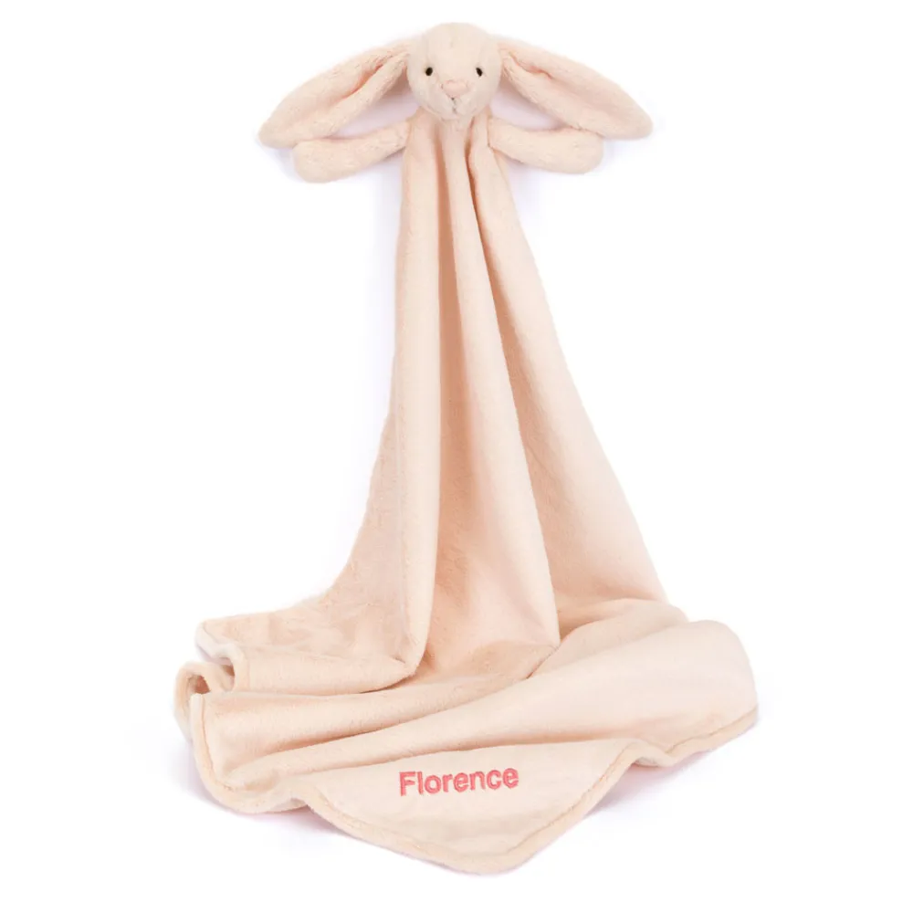 Jellycat Personalised Bashful Blush Bunny Blankie