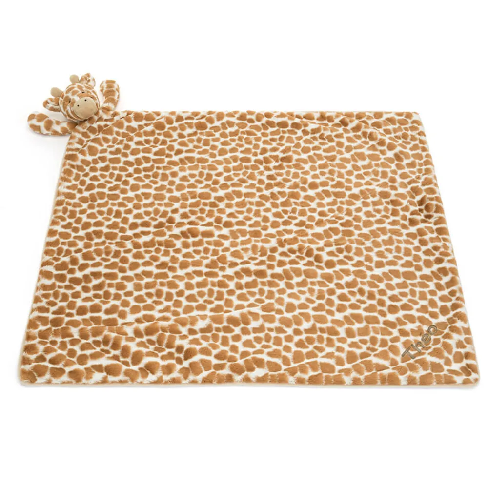 Jellycat Personalised Bashful Giraffe Blankie