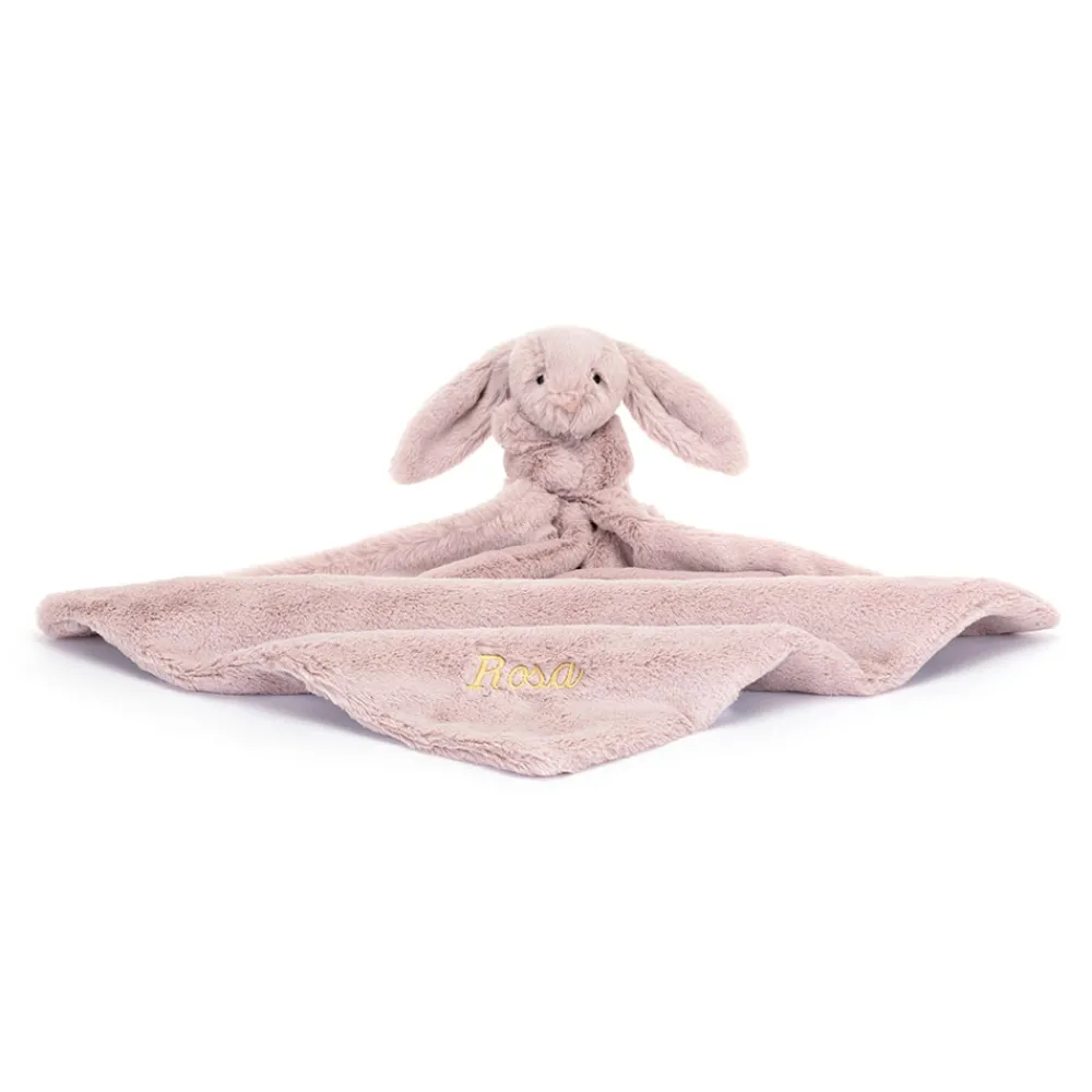 Jellycat Personalised Bashful Luxe Bunny Rosa Soother