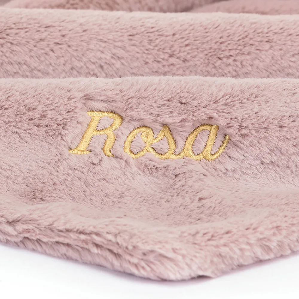 Jellycat Personalised Bashful Luxe Bunny Rosa Soother