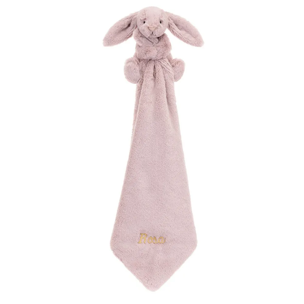 Jellycat Personalised Bashful Luxe Bunny Rosa Soother