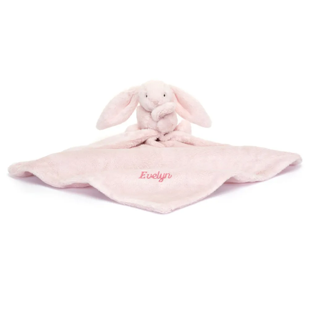 Jellycat Personalised Bashful Pink Bunny Soother
