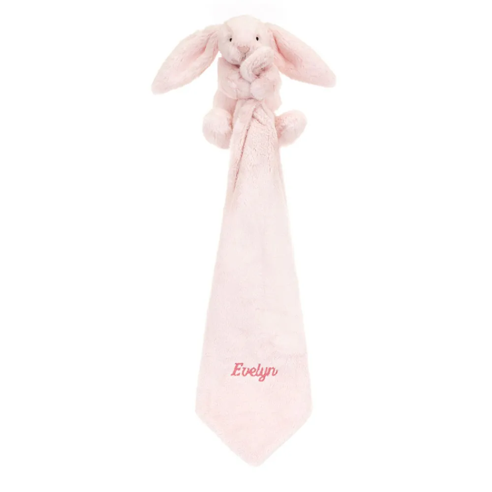 Jellycat Personalised Bashful Pink Bunny Soother