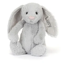 Jellycat Personalised Bashful Shimmer Bunny Medium