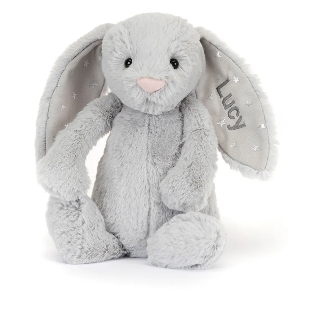Jellycat Personalised Bashful Shimmer Bunny Medium