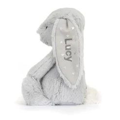 Jellycat Personalised Bashful Shimmer Bunny Medium