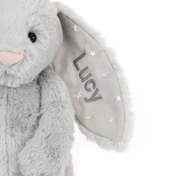 Jellycat Personalised Bashful Shimmer Bunny Medium