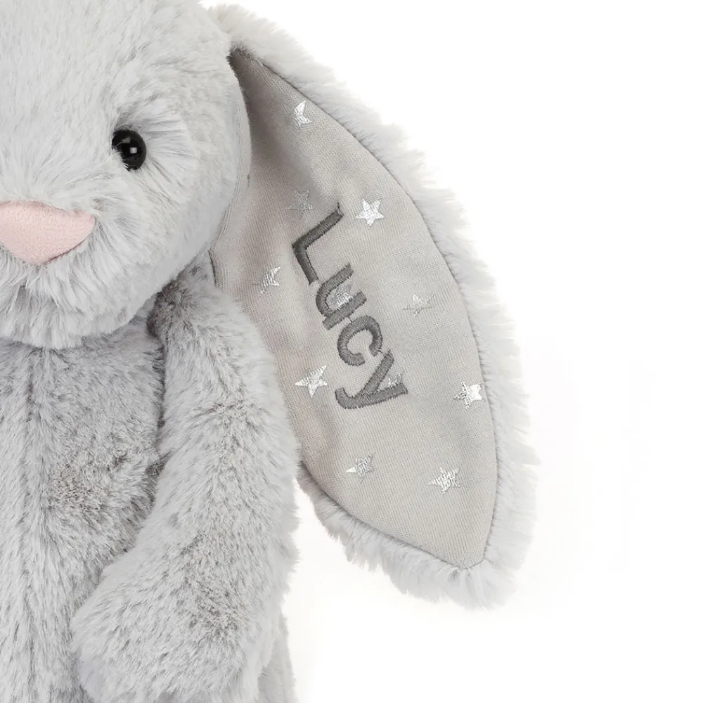Jellycat Personalised Bashful Shimmer Bunny Medium