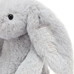 Jellycat Personalised Bashful Silver Bunny Medium