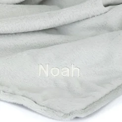 Jellycat Personalised Bashful Silver Bunny Blankie