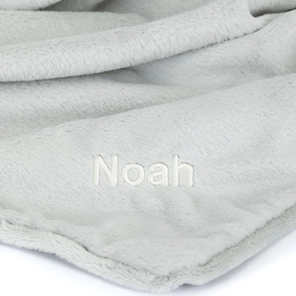 Jellycat Personalised Bashful Silver Bunny Blankie