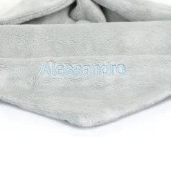 Jellycat Personalised Bashful Silver Bunny Soother