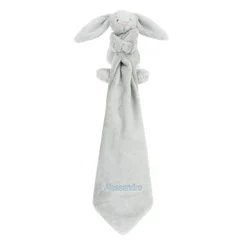 Jellycat Personalised Bashful Silver Bunny Soother