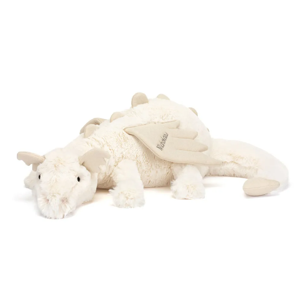 Jellycat Personalised Snow Dragon Huge
