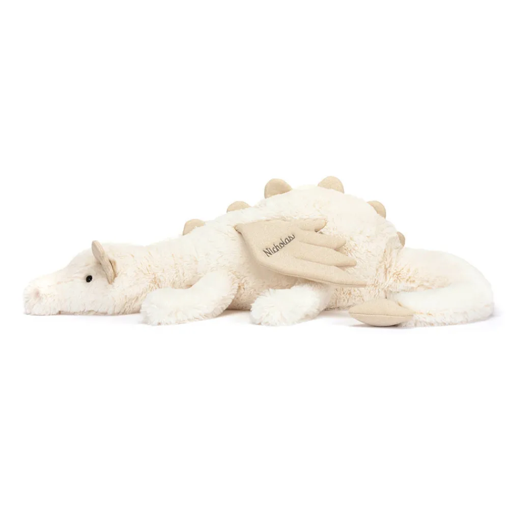 Jellycat Personalised Snow Dragon Huge