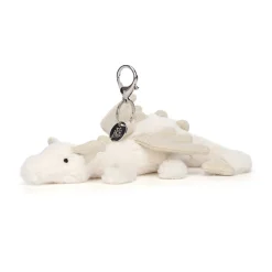 Jellycat Snow Dragon Bag Charm