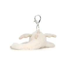 Jellycat Snow Dragon Bag Charm