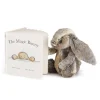 Jellycat The Magic Bunny Book and Bashful Cottontail Bunny Medium