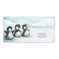 Jellycat The Naughty Penguins Book and Peanut Penguin Medium