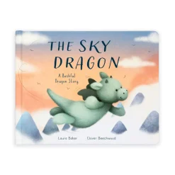 Jellycat The Sky Dragon Book and Bashful Dragon Medium