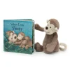 Jellycat When I Am Sleepy Book and Bashful Monkey Medium