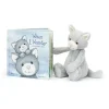 Jellycat When I Wonder Book and Bashful Grey Kitty Medium